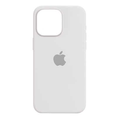 Чехол Silicone Case для Apple iPhone 15 Pro Max с MagSafe White, белый