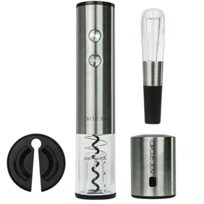 Винный набор Xiaomi Circle Joy Electric Red Wine Opener Set 4в1 (CJ-TZ02) Серебристый
