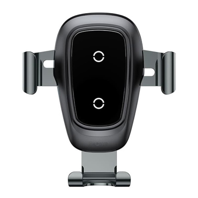 Автомобильный держатель с беспроводной зарядкой Baseus Metal Wireless Charger Gravity Car Mount (WXYL-B0A) Черный