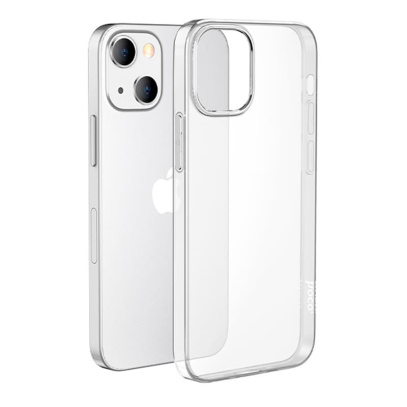 Чехол hoco. Creative Case силиконовый ультратонкий для Apple iPhone 13 White, белый