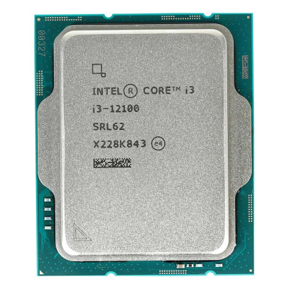 Процессор Intel Core i3-12100, 3.3ГГц (Turbo 4.3ГГц), LGA1700, OEM (CM8071504651012)
