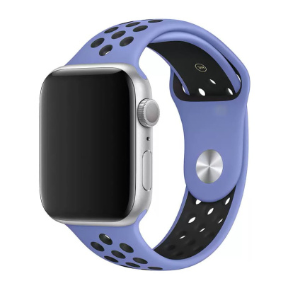 Ремешок Nike+ "Silicone Sport Band" Apple Watch 38/40 мм Черно-синий