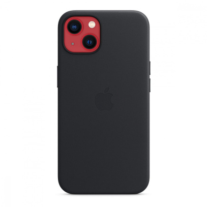 Чехол Leather Case MagSafe для Apple iPhone 13, кожа, «тёмная ночь»