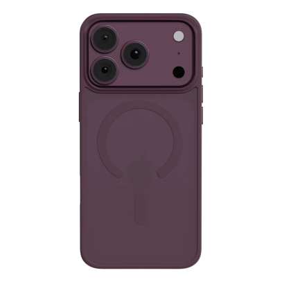 Чехол для iPhone 18 Pro AceCase Soft Rim Бургунди