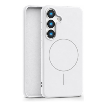 Чехол для Samsung S25 с MagSafe Beats Case Белый