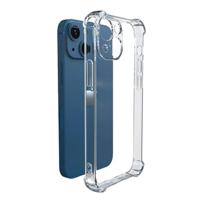 Противоударный чехол для Apple iPhone 13 с защитой камер Прозрачный