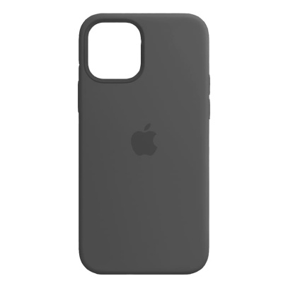 Чехол Silicone Case для Apple iPhone 12/12 Pro Dark Gray, темно-серый