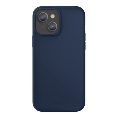 Чехол для iPhone 13 UNIQ Lino (IP6.1HYB(2021)-LINOBLU) Синий