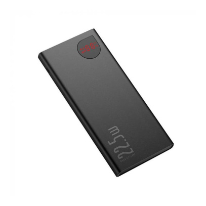Внешний аккумулятор Baseus 10000mAh Adaman Metal Digital Display Quick Charge 22,5Вт Чёрный