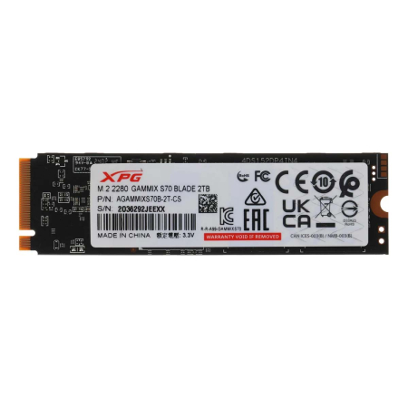 SSD накопитель ADATA XPG Blade S70 2Tb M.2 (AGAMMIXS70B-2T-CS)