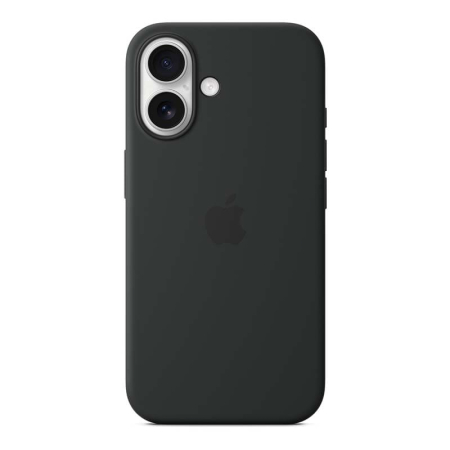 Чехол для iPhone 16 Silicone Case Black, чёрный