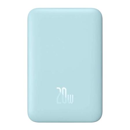 Внешний аккумулятор Baseus 10000mAh Magnetic Wireless Charging Power Bank 20W (PPCXM10) Голубой