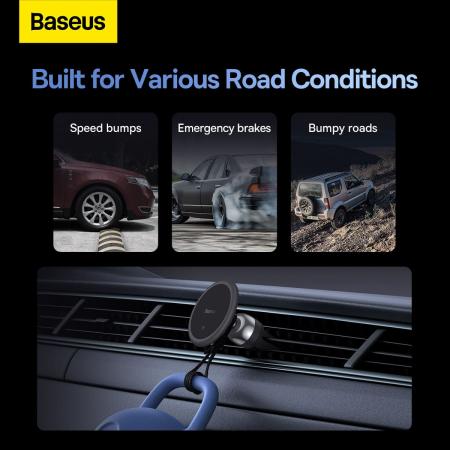 Магнитный держатель для телефона Baseus C01 (гравитационный) Air Outlet Version (BS-CM027 SUCC000101) Черный