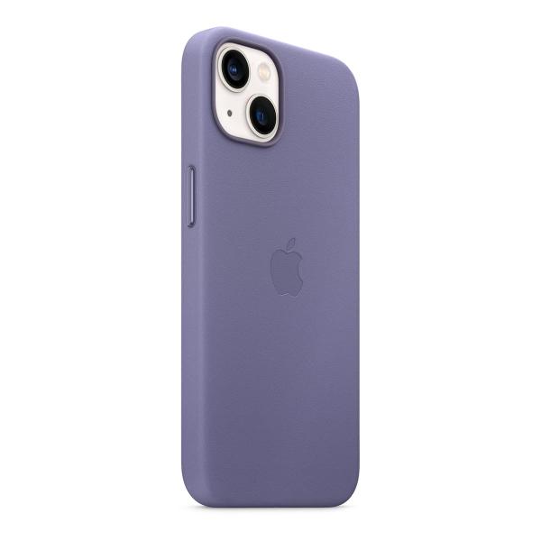 Чехол Leather Case MagSafe для Apple iPhone 13, кожа, «сиреневая глициния»