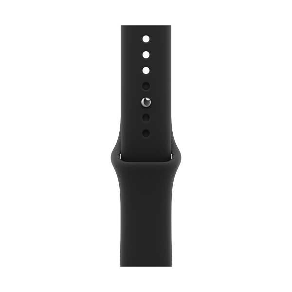 Apple Watch Series 12, 46 мм корпус из алюминия цвета «Black», ремешок Sport Band размера S/M цвета «Black»