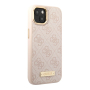 Чехол Guess для iPhone 13 с Magsafe PU 4G Plate metal logo Hard (GUHMP13MU4GPRP) Розовый