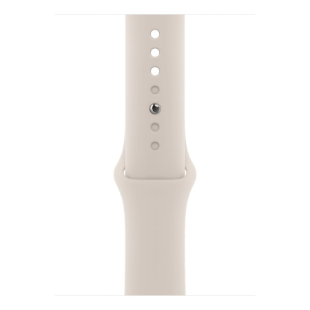 Apple Watch Series 9, 45 мм корпус из алюминия цвета «Starlight», ремешок Sport Band размера M/L цвета «Starlight»