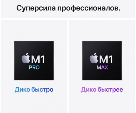 Apple MacBook Pro 14" (M1 Pro 8C CPU, 14C GPU, 2021) 16/512Gb SSD (MKGP3) Space Gray, «серый космос»