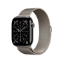 Apple Watch Series 11, 42 мм корпус из титана цвета «Natural», ремешок Milanese Loop цвета «Natural»