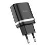 Зарядное устройство hoco. Smart QC3.0 Charger USB-A 18Вт (C12Q) Чёрный
