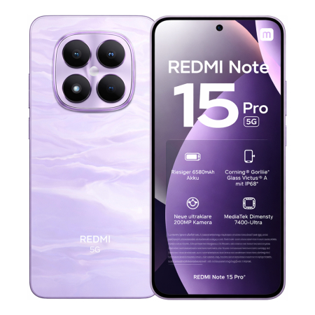 Xiaomi Redmi Note 15 Pro 5G 8/512Gb Mist Purple, фиолетовый