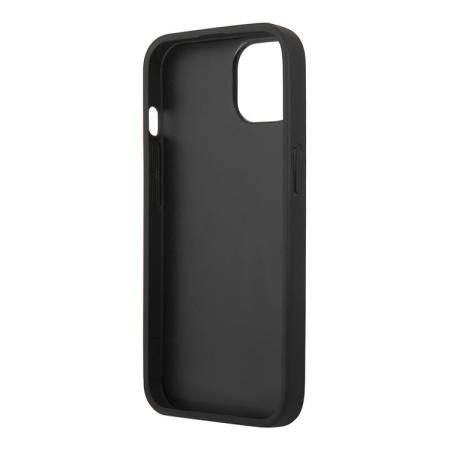 Чехол Karl Lagerfeld для iPhone 13 Karl's head Patch (metal) Hard (KLHCP13MPKMK) Черный