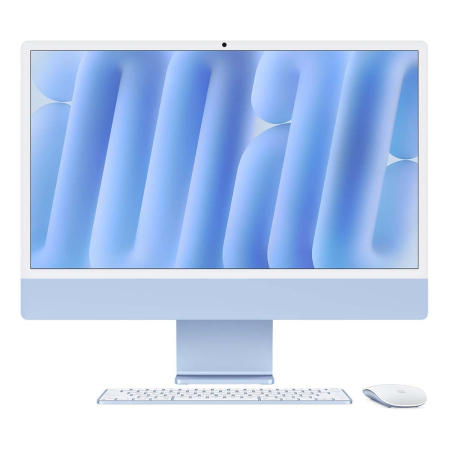 Apple iMac 24" (M4 10C CPU, 10C GPU, 2024) Retina 4,5K, 16Gb, 256Gb SSD (MWV13) Blue, синий