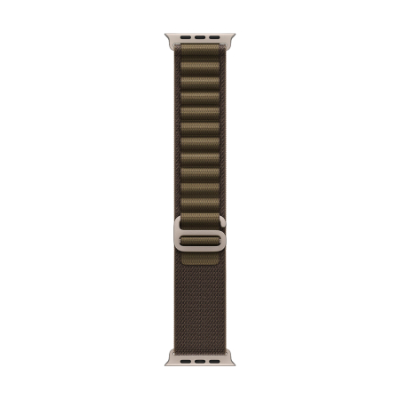 Apple Watch Ultra 4, 49 мм корпус из титана цвета «Natural», ремешок Alpine Loop цвета «Dark Olive» размера S