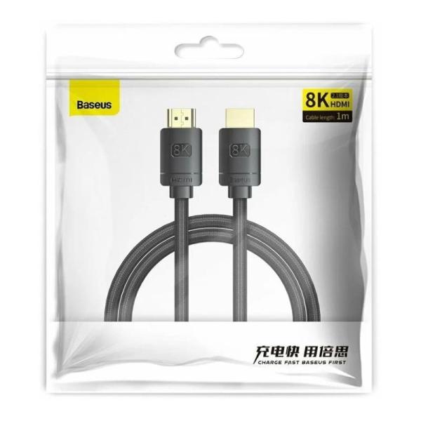 Кабель Baseus High Definition Series HDMI 8K to HDMI 8K Adapter Cable 3 м (CAKGQ-L01) Черный