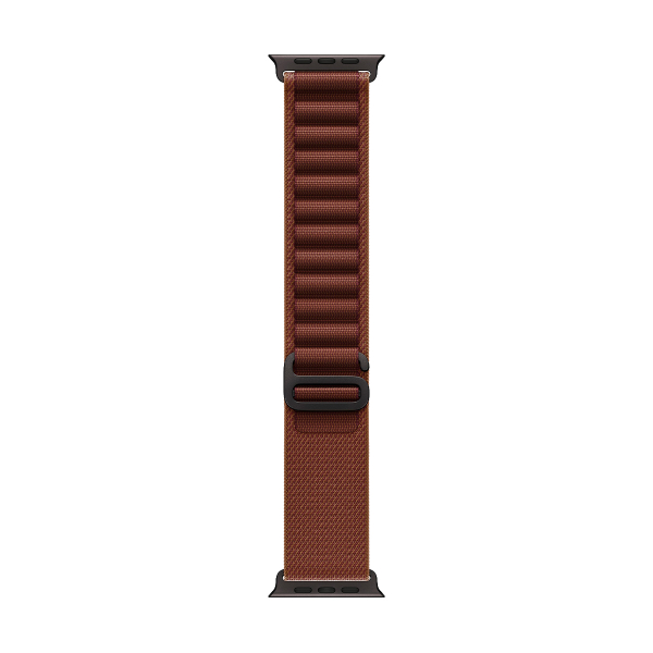 Apple Watch Ultra 4, 49 мм корпус из титана цвета «Black», ремешок Alpine Loop цвета «Burgundy» размера S