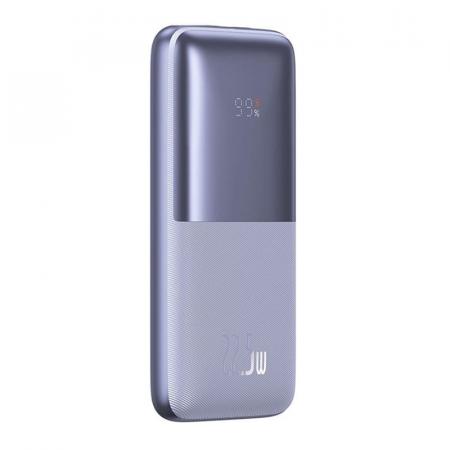 Внешний аккумулятор Baseus 10000mAh Bipow Pro Digital Display Fast Charge 22.5Вт с кабелем USB - Type-C PPBD2-1022 (PPBD040005) фиолетовый