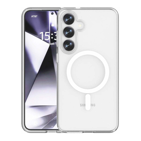 Чехол для Samsung S24 Plus/S25 Plus с MagSafe, Прозрачный