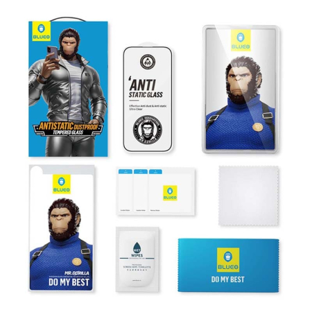 Защитное стекло для iPhone 16 Pro Max BlueO Narrow border Anti-Static Глянцевое