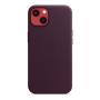 Чехол Leather Case MagSafe для Apple iPhone 13, кожа, «тёмная вишня»