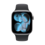 Apple Watch Series 11, 46 мм корпус из алюминия цвета «Space Gray», ремешок Sport Band размера M/L цвета «Black» Apple Watch Series 11, 46 мм корпус из алюминия цвета «Space Gray», ремешок Sport Band размера M/L цвета «Black»
