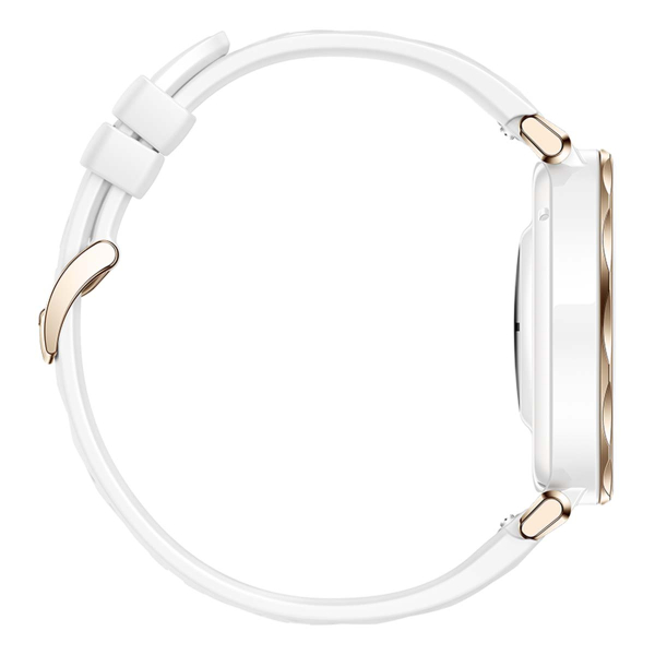 Умные часы HUAWEI Watch GT 5 Pro White, 42 мм, цвет корпуса белый/золотой, цвет ремешка белый