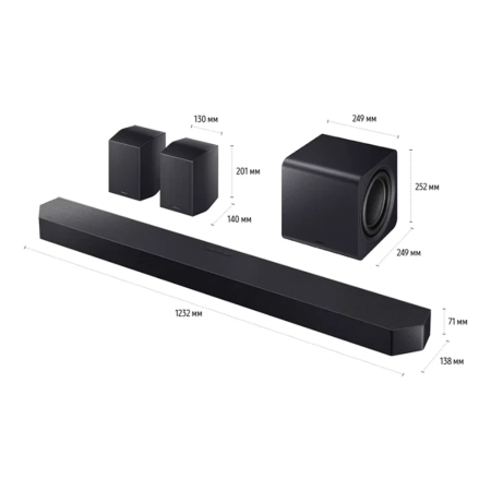 Саундбар Samsung HW-Q990F (11.1, 756 Вт) Чёрный