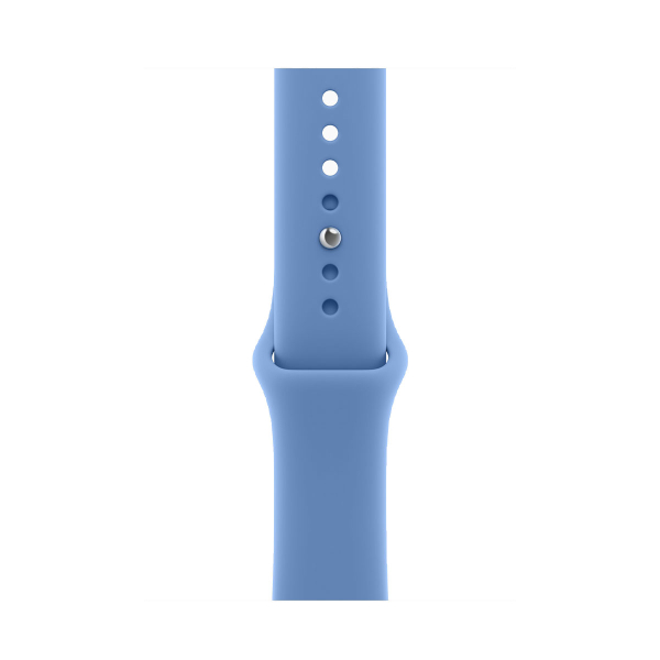 Apple Watch Series 12, 46 мм корпус из алюминия цвета «Space Gray», ремешок Sport Band размера S/M цвета «Wildflower Blue»