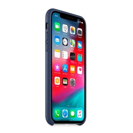 Чехол для Apple iPhone XR Leather Case Blue, синий