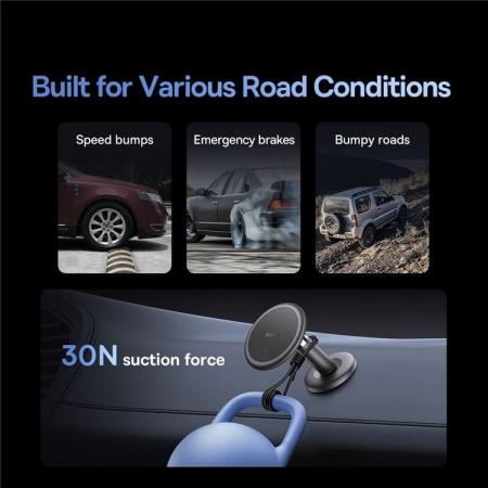 Магнитный держатель для телефона Baseus C01 (клеящийся) Air Outlet Version (BS-CM028 SUCC000002) Серый