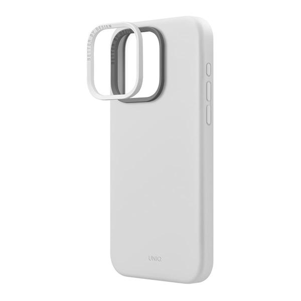Чехол для iPhone 15 Pro с MagSafe UNIQ Lino (IP6.1P(2023)-LINOHMCGRY) Chalk Grey