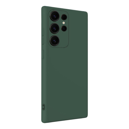 Чехол для Samsung Galaxy S25 Ultra Silicone Case Тёмно-зелёный