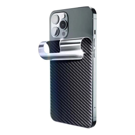 Защитная пленка задняя для смартфона Armorjack ПВХ карбон, черная