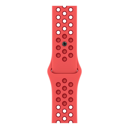 Apple Watch Nike Series 8, 45 мм корпус из алюминия цвета «Midnight», ремешок Nike Sport Band размера M/L цвета «Bright Crimson/Gym Red»