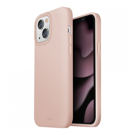 Чехол для iPhone 13 c Magsafe UNIQ Lino Hue (IP6.1HYB(2021)-LINOHMPNK) Розовый
