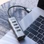 Переходник Baseus для MacBook HUB Enjoy series (Type-C to USB3.0*4+HDMI) (CAHUB-N0G) Deep Grey, темно-серый