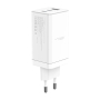 Зарядное устройство WiWU Vyvylabs Gan Fast Charger 65Вт USB-A + 2 USB Type-C (GAN65EU-WH) Белый