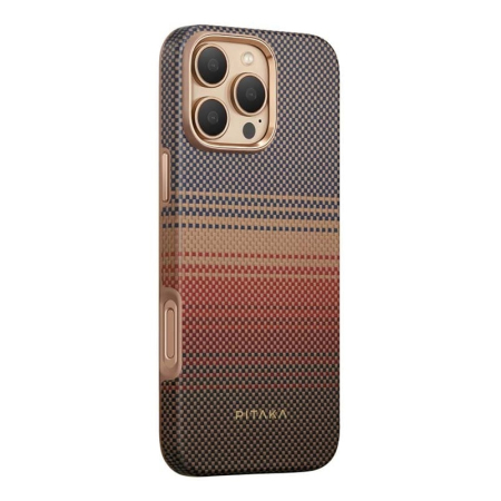 Арамидный чехол для iPhone 16 Pro Max с MagSafe Pitaka Military-Grade Protective Case (KI1601PPSUM)