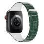 Магнитный силиконовый ремешок для часов iWatch на 42/44/45/49 мм WiWU Smart Magnetic Silicone (Wi-WB010) Green+Gray