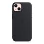 Чехол Leather Case MagSafe для Apple iPhone 13, кожа, «тёмная ночь»